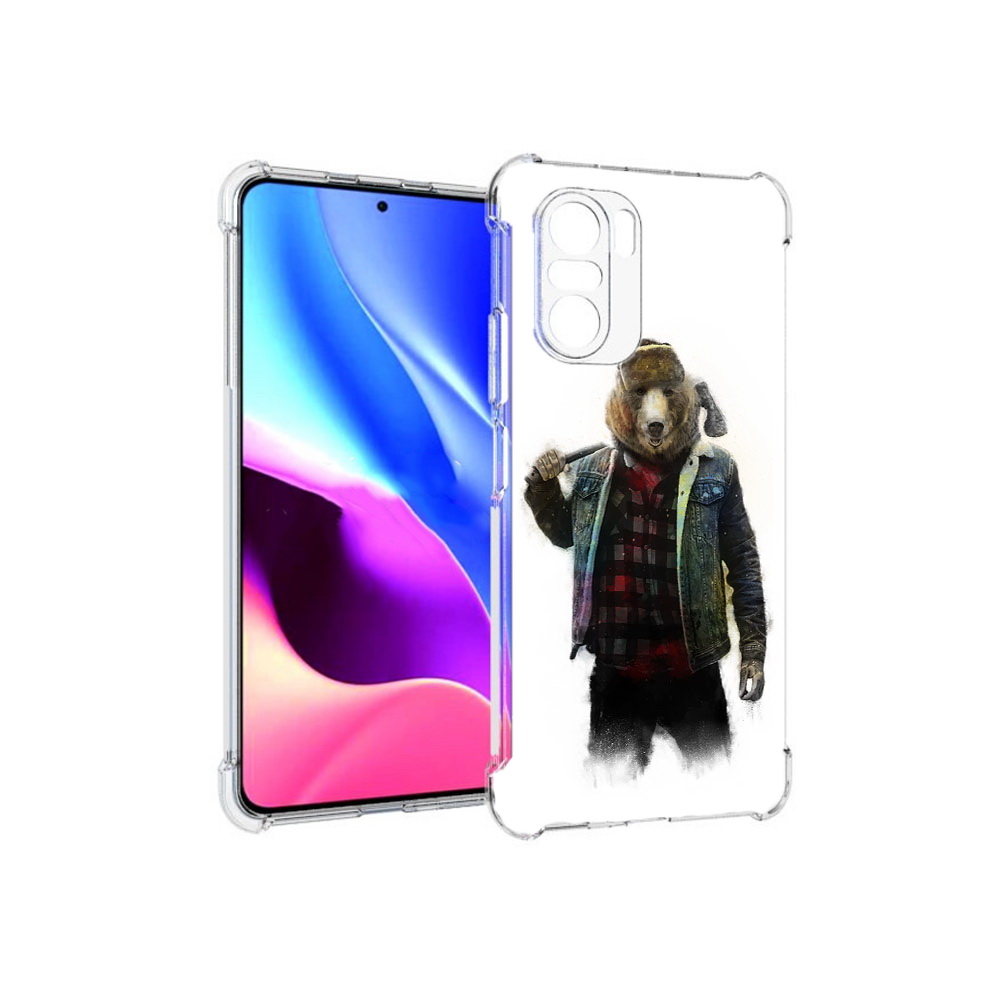 Чехол MyPads Tocco для Xiaomi Redmi K40 медведь с топором (PT158239.260.469)