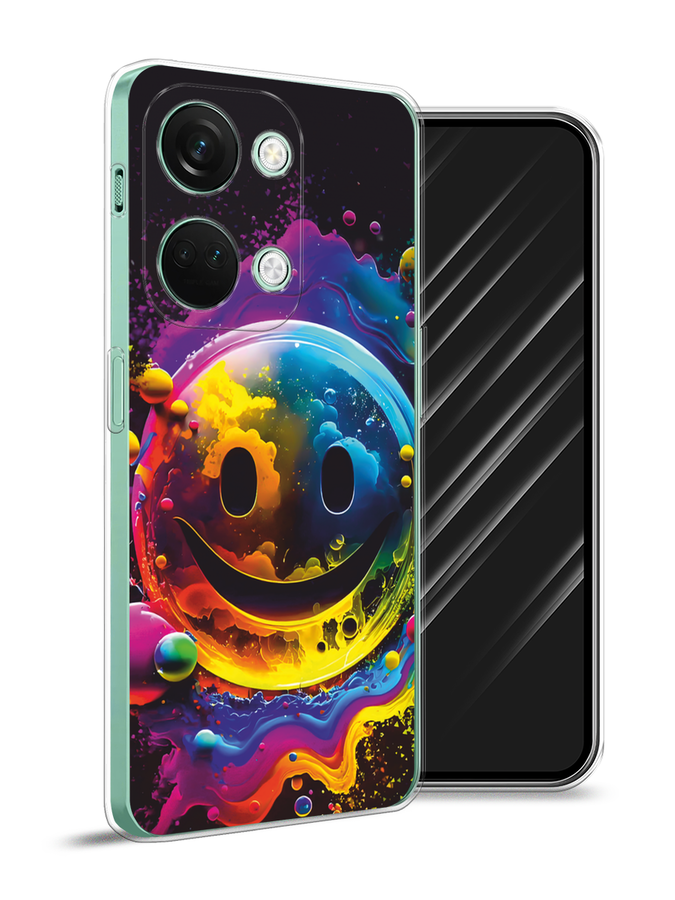 

Чехол Awog на OnePlus Nord 3 "Кислотный смайл", Фиолетовый;желтый;синий, 154050-1