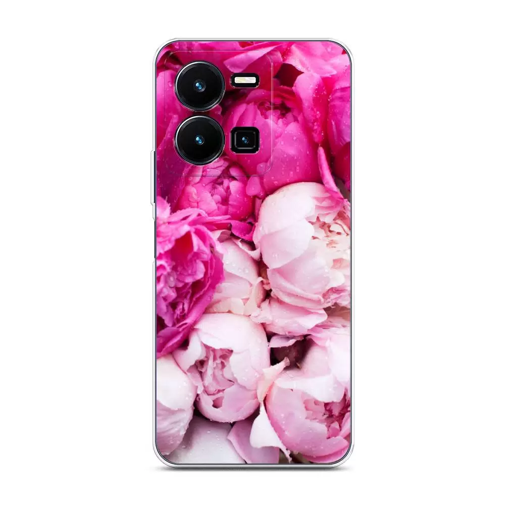 

Чехол Awog "Пионы розово-белые" на Vivo Y35 4G / Виво Y35 4G, Белый;розовый