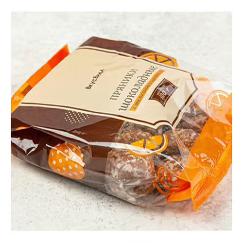 фото Пряники вкусвилл шоколадные с апельсиновой начинкой 300 г