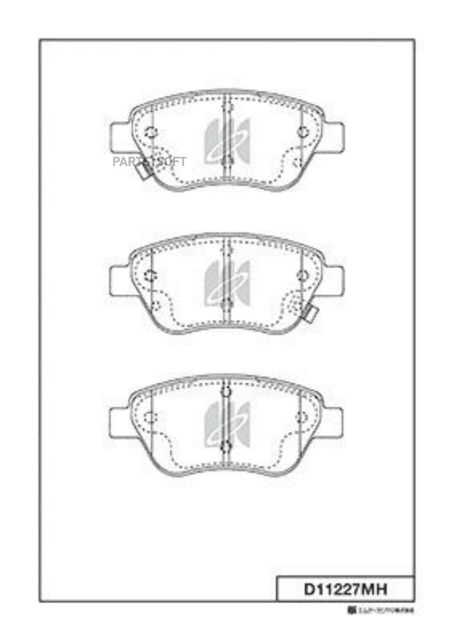 

Тормозные колодки Kashiyama передние D11227MH