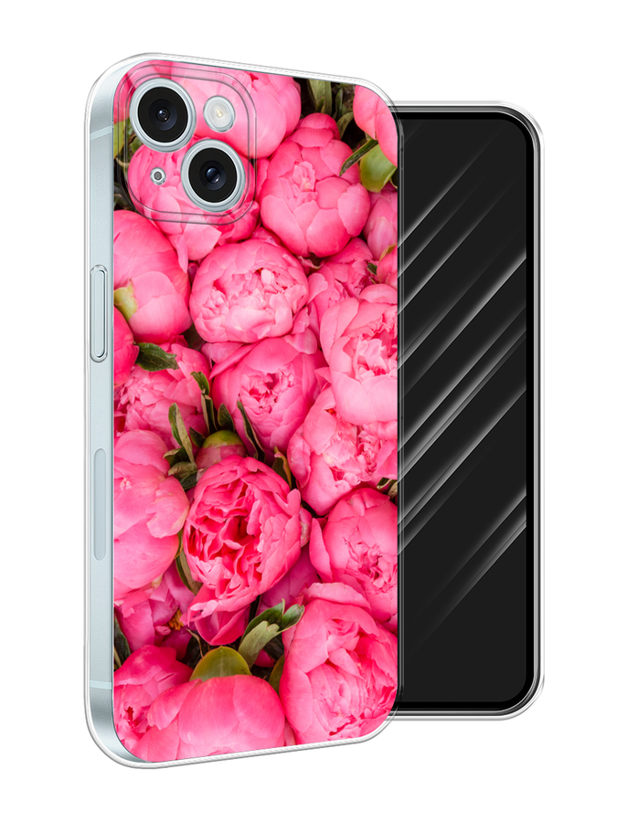 

Чехол Awog на Apple iPhone 15 Plus "Прекрасные пионы", Разноцветный, 15650-1