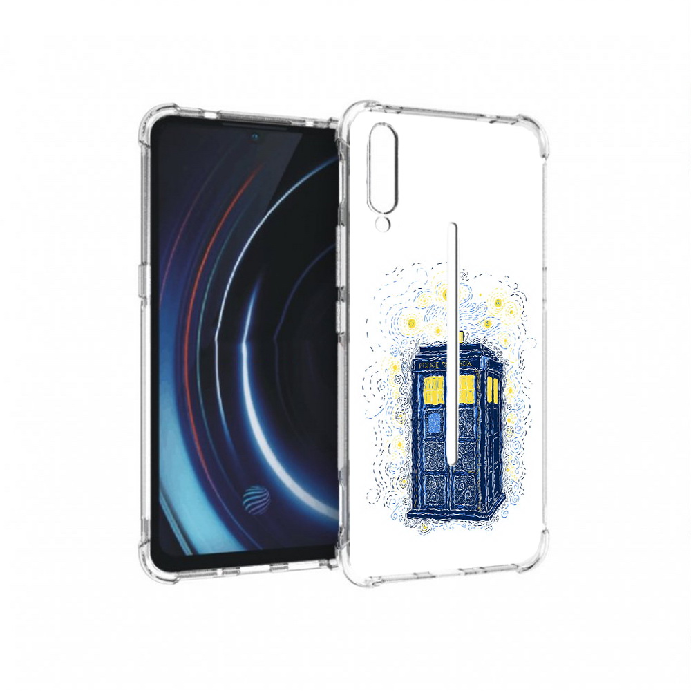 

Чехол MyPads Tocco для Vivo iQOO будка рисунок (PT226955.389.249), Прозрачный, Tocco