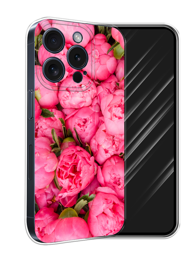 

Чехол Awog на Apple iPhone 15 Pro "Прекрасные пионы", Разноцветный, 15750-1
