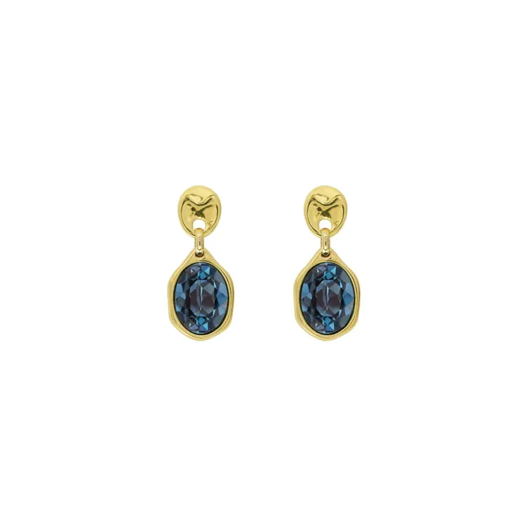 

Серьги из бижутерного сплава с swarovski VIDDA REAL Swarovski Montana, REAL Swarovski Montana