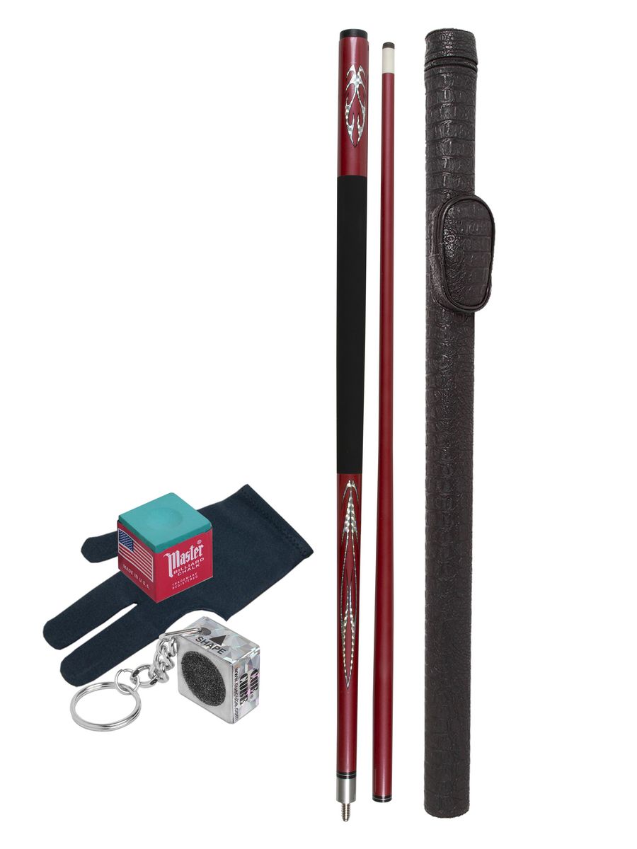 

Кий для пула Sport&Play 17 Carbon двушка 145 см + тубус, Черный;красный
