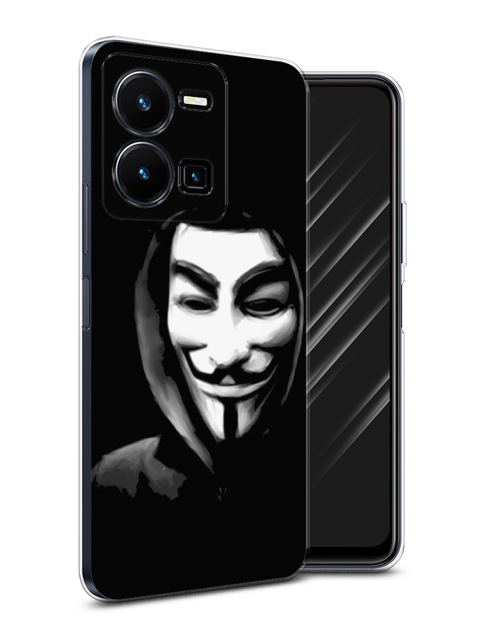 

Чехол Awog на Vivo Y35 4G / Виво Y35 4G "Анонимус", Черный;серый;белый