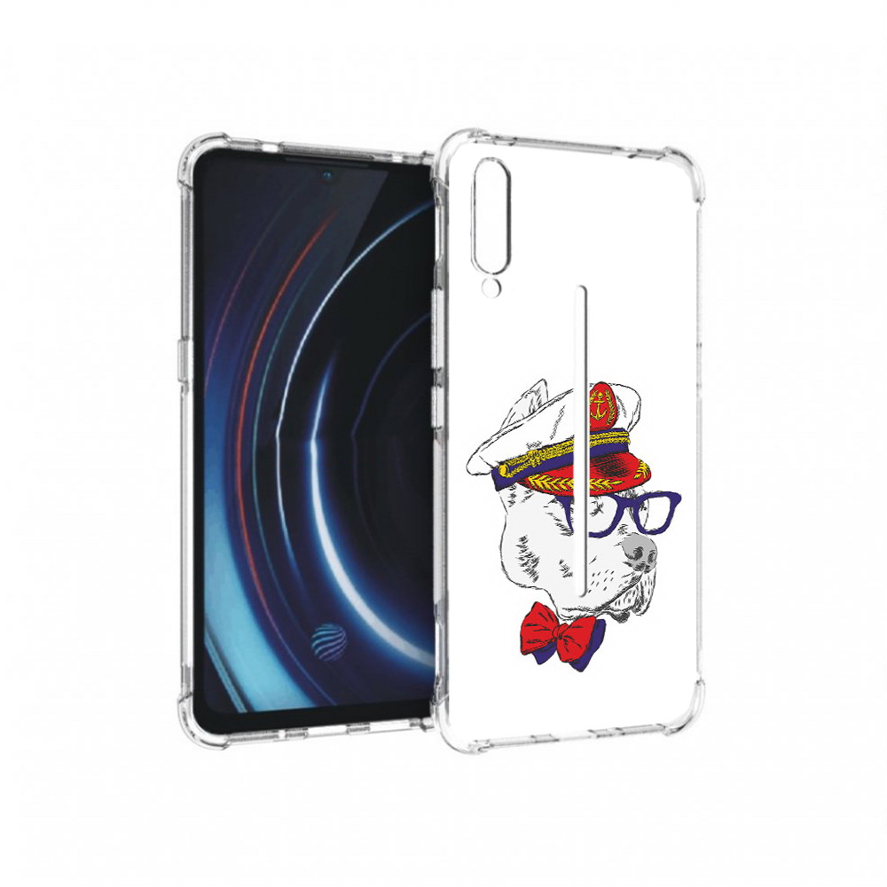 

Чехол MyPads Tocco для Vivo iQOO бульдог (PT226955.389.251), Прозрачный, Tocco