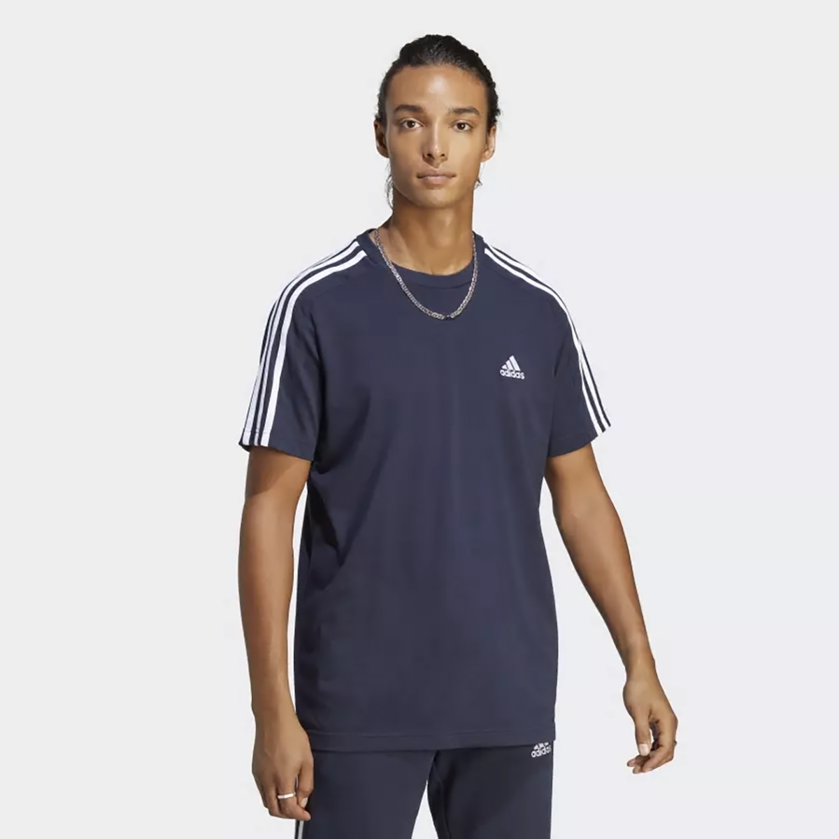 

Футболка мужская Adidas Essentials Single Jersey 3-Stripes IC9335 синяя 3XL, Синий, Essentials Single Jersey 3-Stripes