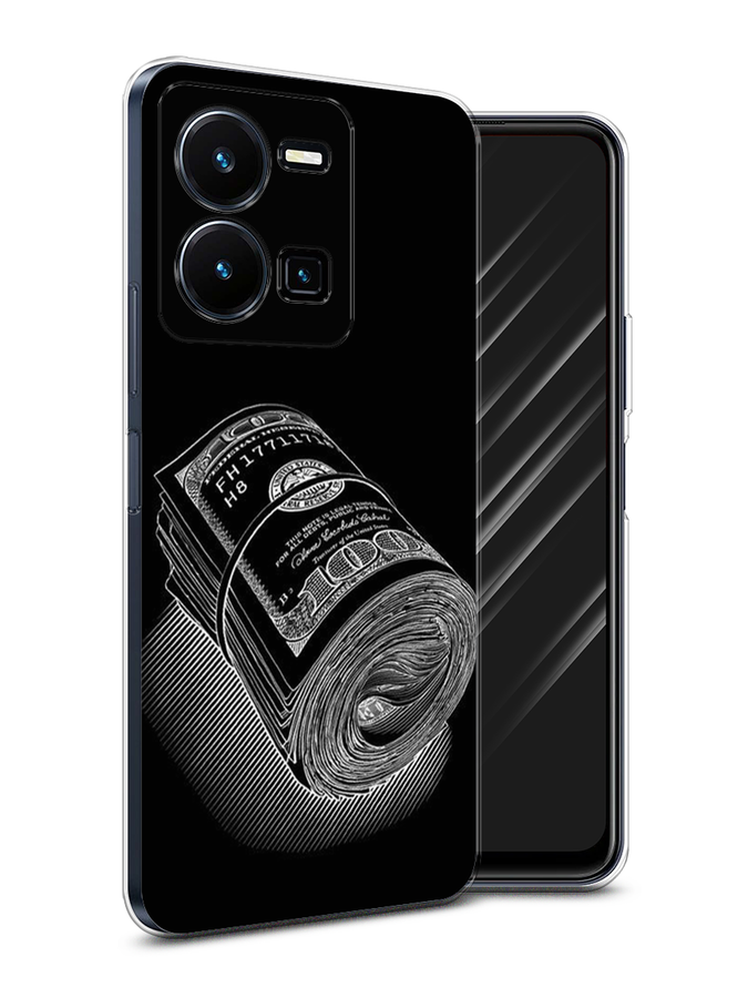 

Чехол Awog на Vivo Y35 4G / Виво Y35 4G "Кубышка денег", Черный;серебристый