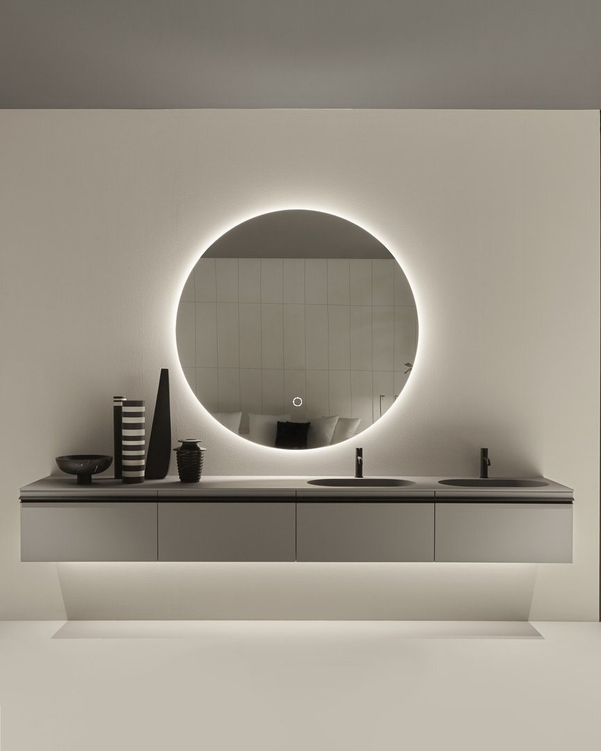 Зеркало для ванной Slavio Maluchini MN D40 круглое с нейтральной LED-подсветкой