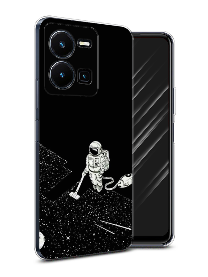 

Чехол Awog на Vivo Y35 4G / Виво Y35 4G "Космонавт с пылесосом", Белый