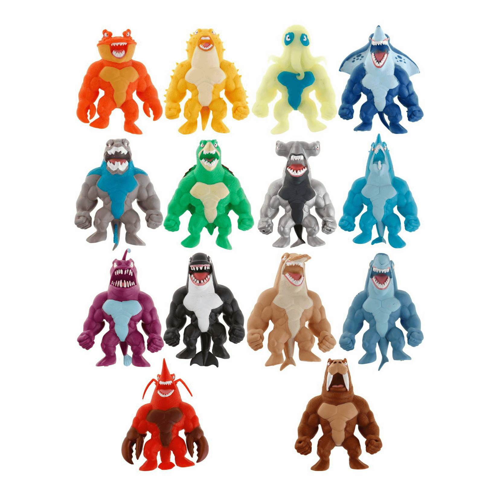 Игрушка-антистресс 1Toy Monster Flex Aqua 14 см в ассортименте