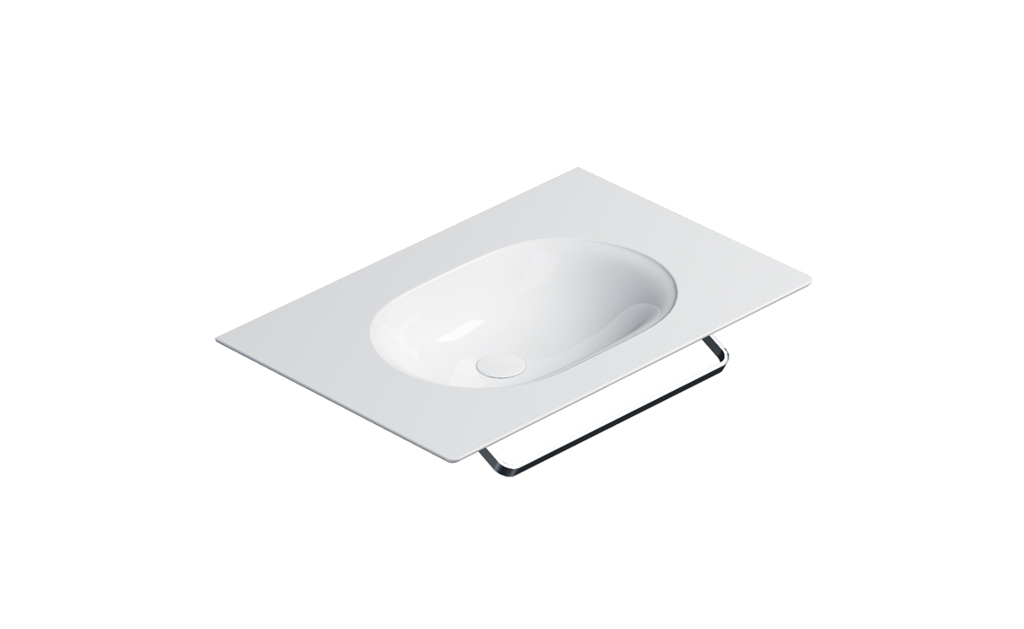 

Catalano Раковина Catalano Horizon 75 интегрированная со столешницей, белая глянцевая