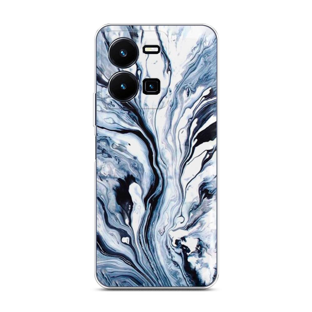 

Чехол Awog на Vivo Y35 4G / Виво Y35 4G "Голубой минерал мрамор"