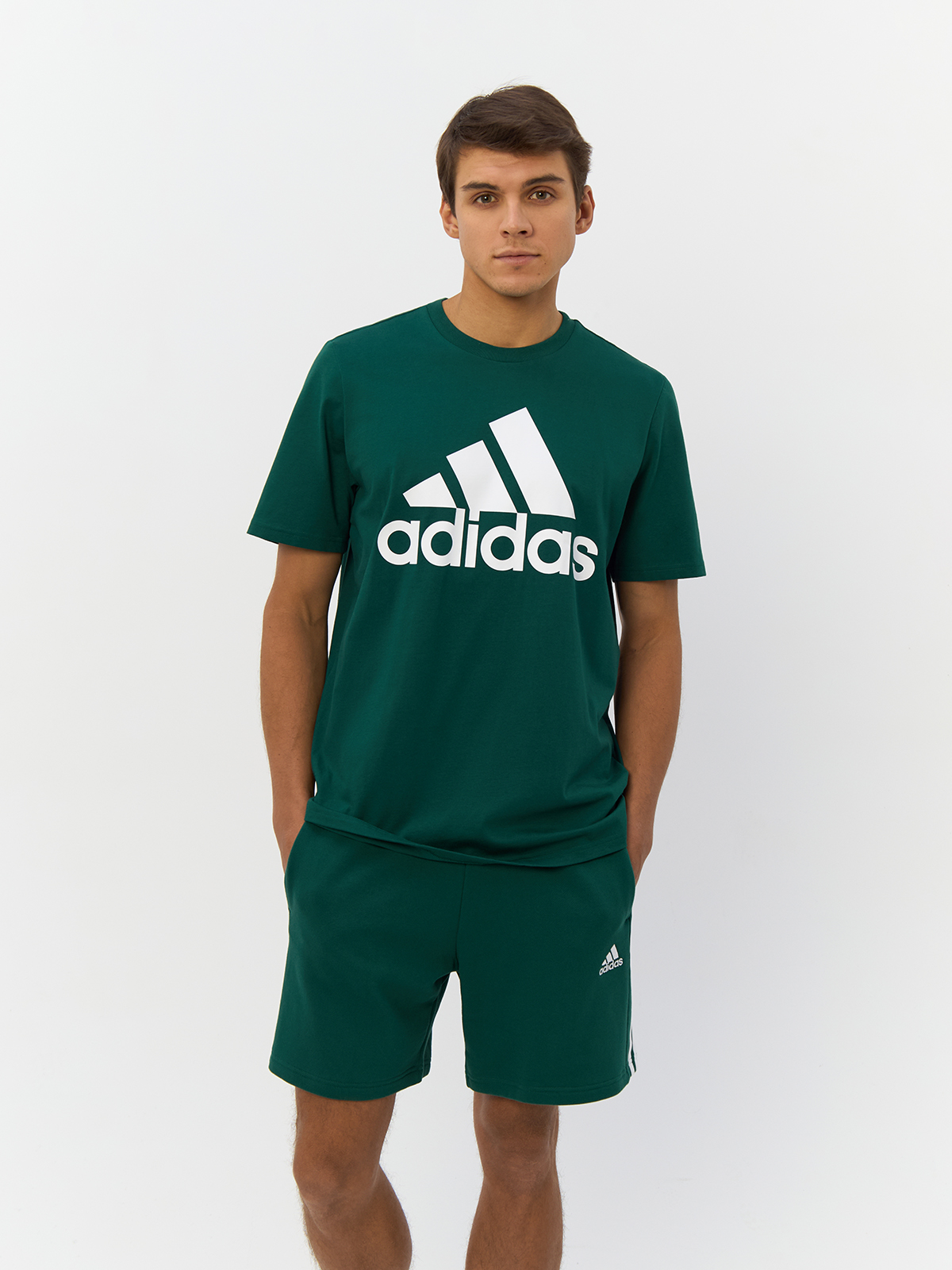 

Футболка мужская Adidas Essentials Big Logo IS1300 зеленая XS, Зеленый, Essentials Big Logo
