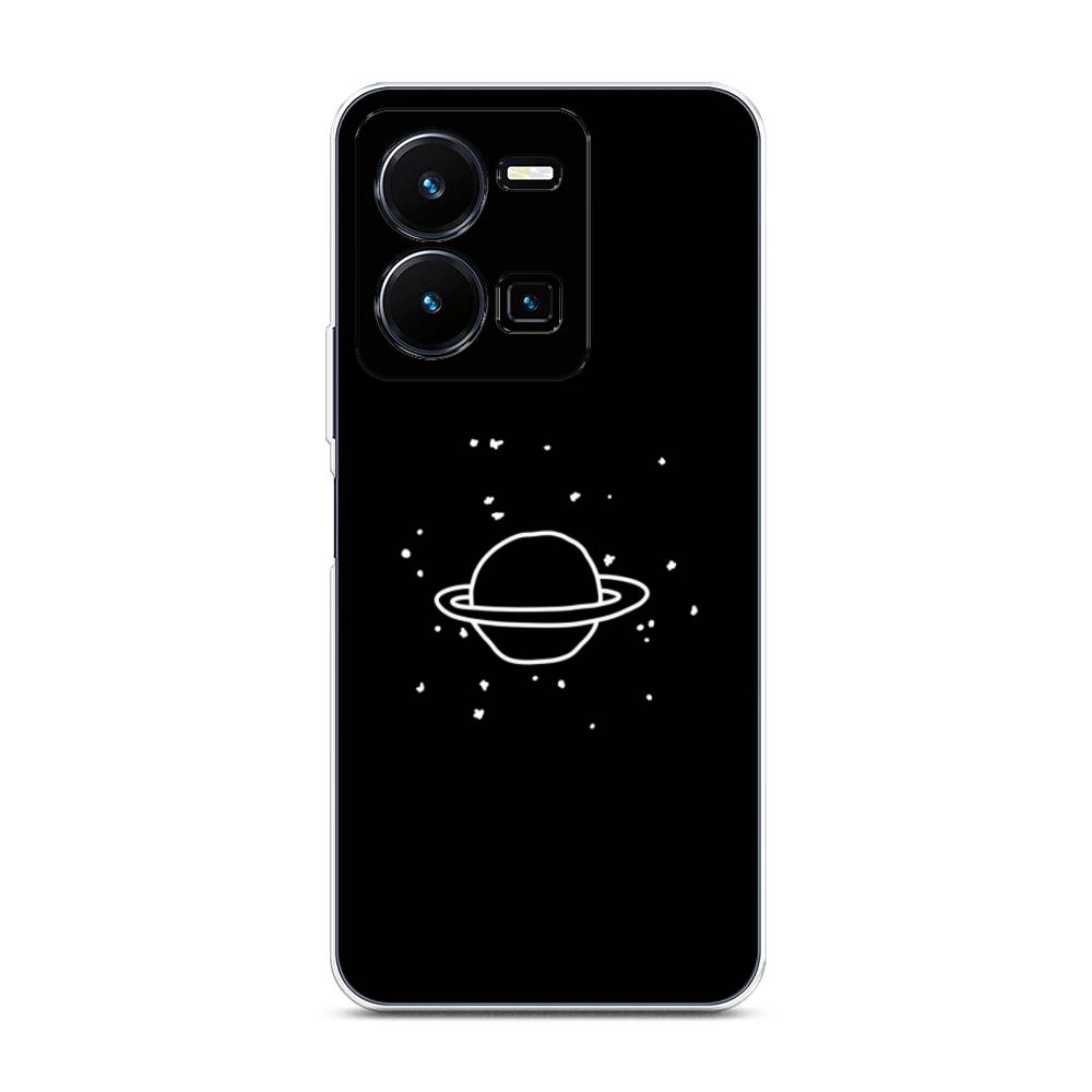 

Чехол Awog на Vivo Y35 4G / Виво Y35 4G "Дудл Юпитера", Белый;черный
