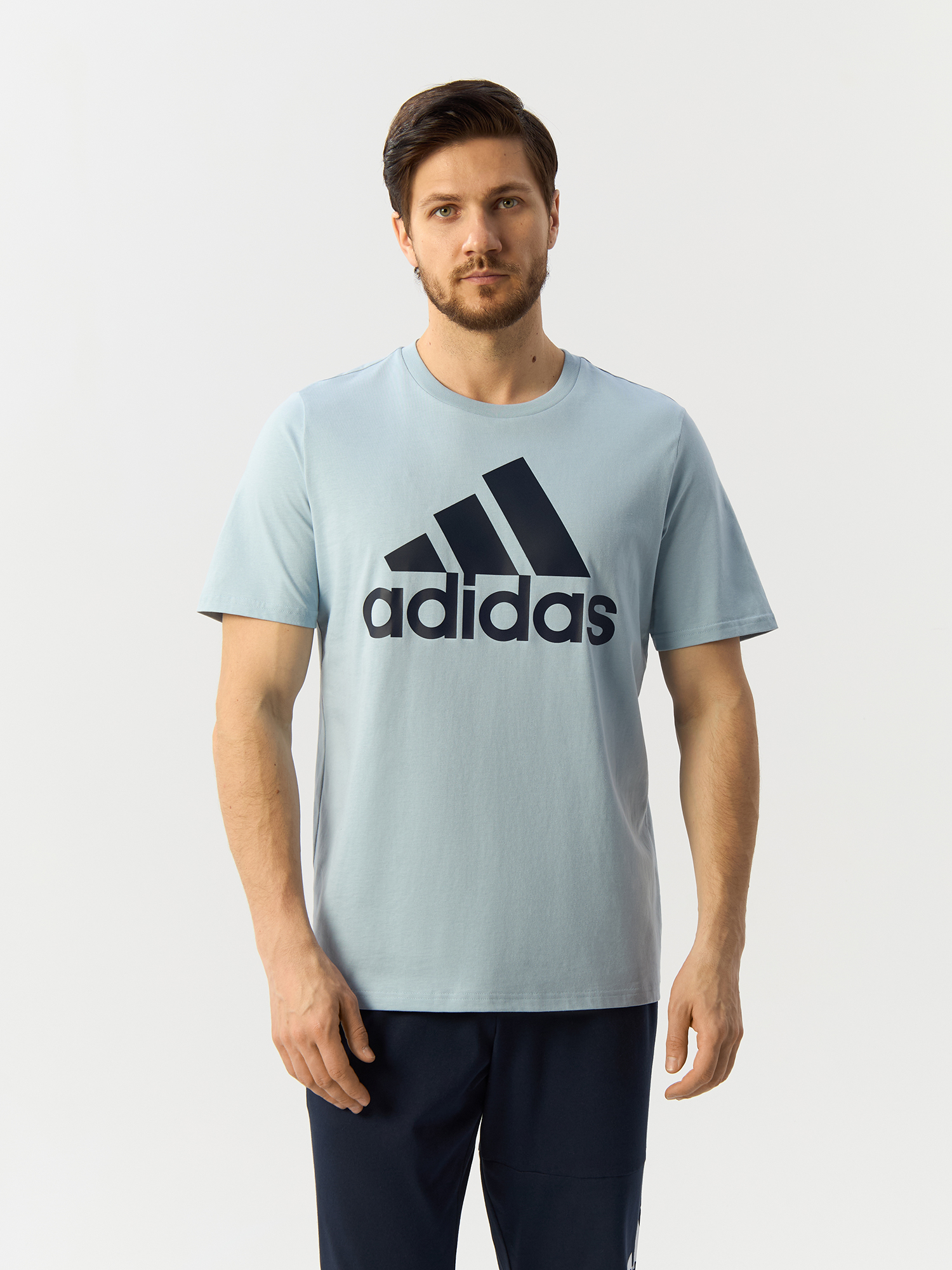 

Футболка мужская Adidas Essentials Big Logo IS1303 голубая 2XL, Голубой, Essentials Big Logo