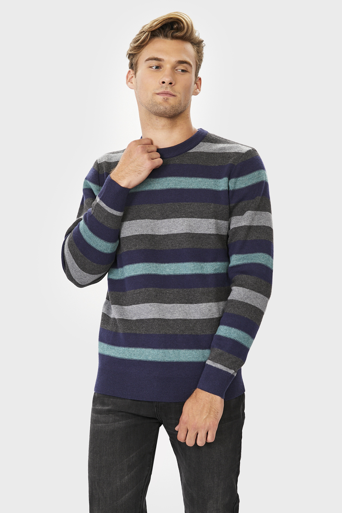 

Джемпер мужской B631545 Baon синий 3XL, B631545