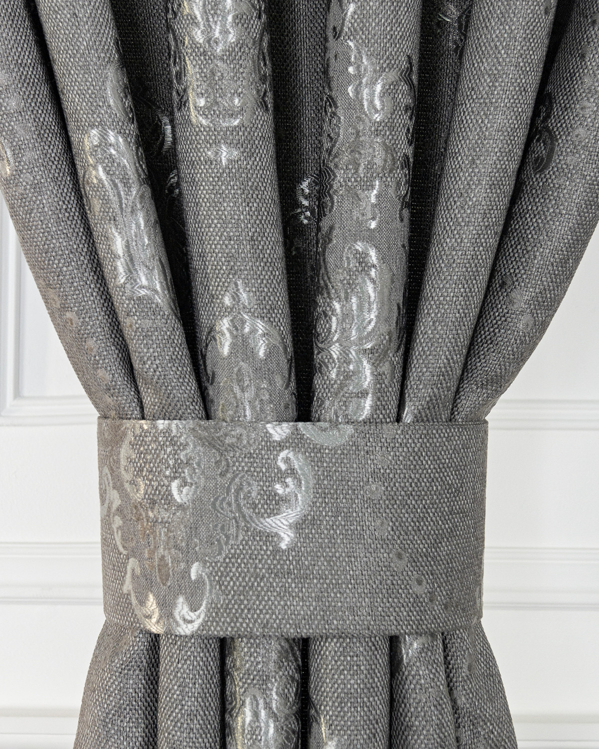 Подхваты на липучке Evrika Home 2 шт 10х45 Ренессанс Графит