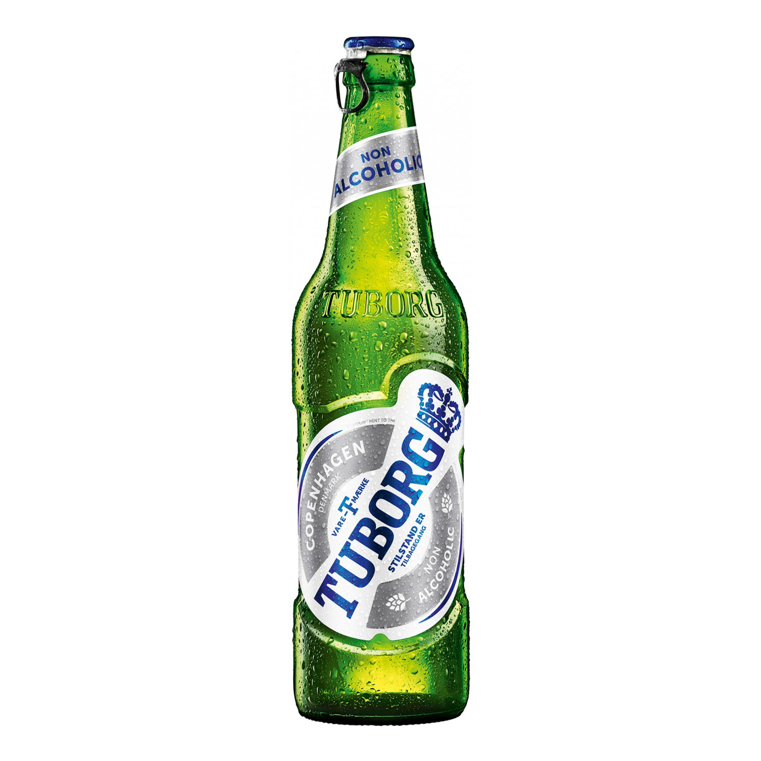 Пиво Tuborg Green светлое безалкогольное стеклянная бутылка 0,48 л