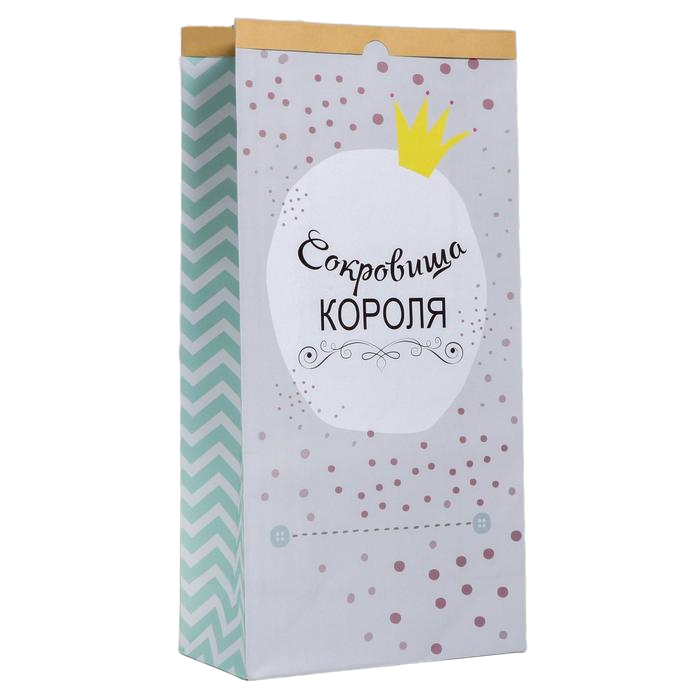

Пакет крафтовый «Сокровища короля», 64 х 32 х 16 см, Белый