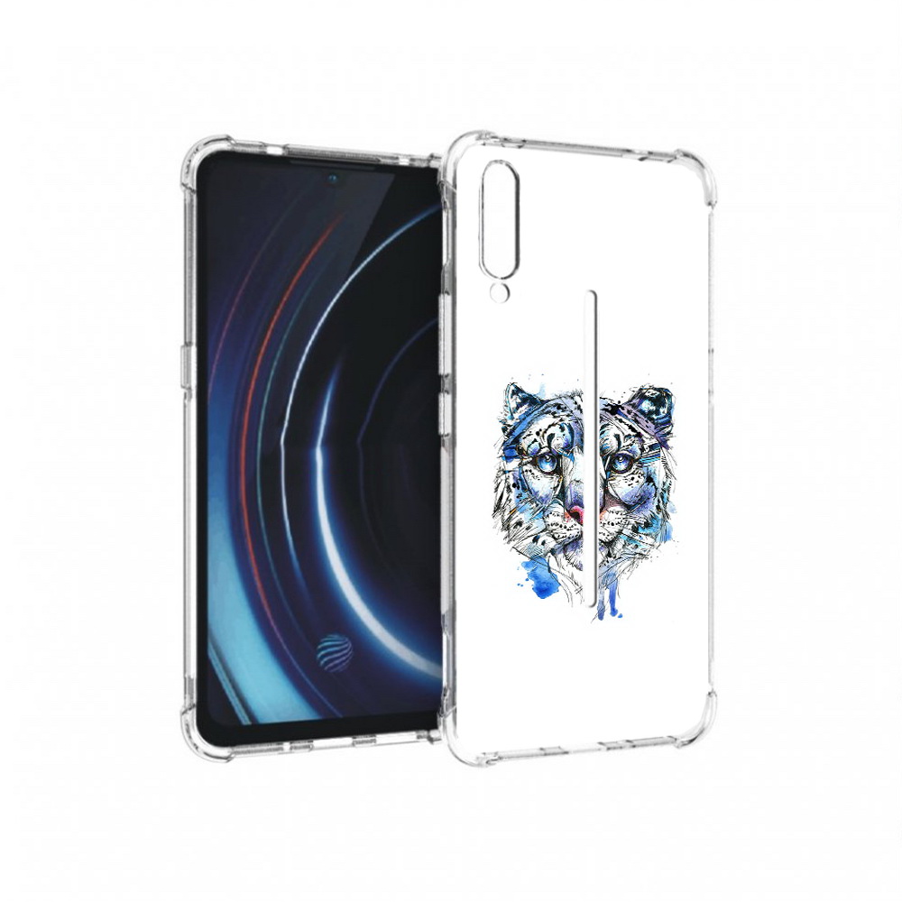 

Чехол MyPads Tocco для Vivo iQOO водяной тигр (PT226955.389.263), Прозрачный, Tocco