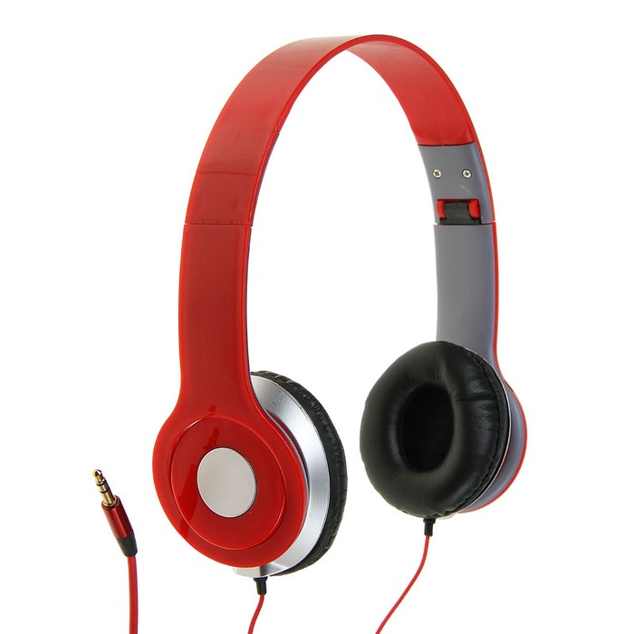

Наушники LuazON RX-11, накладные, складные, красные