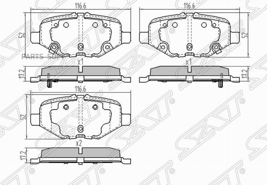 

Колодки тормозные зад FORD EXPLORER 3/5 SAT STDG1Z2200C