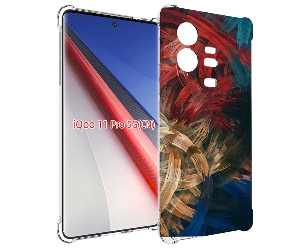 

Чехол бампер MyPads раскрашенная медь для Vivo iQOO 11 Pro проти..., Прозрачный, Tocco