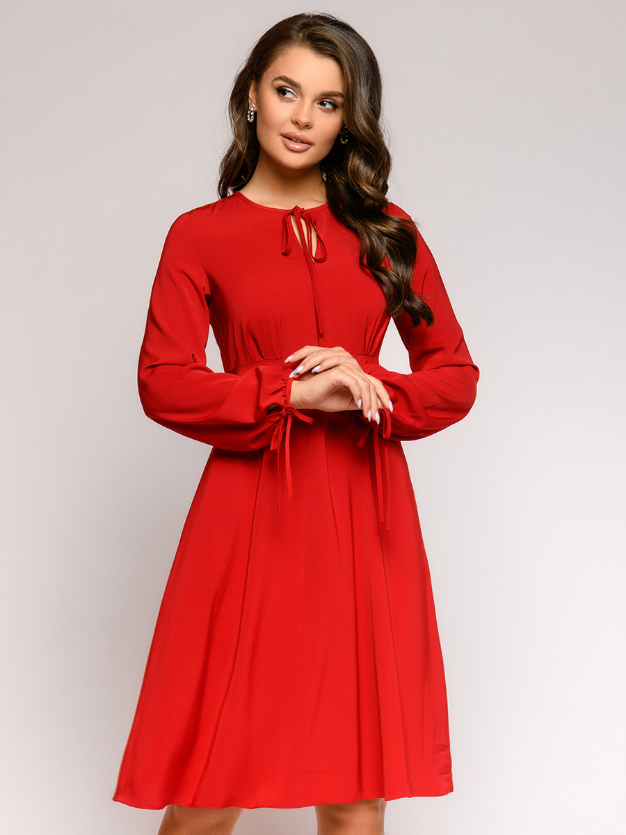 фото Платье женское 1001dress 0112001-01801 красное 44 ru