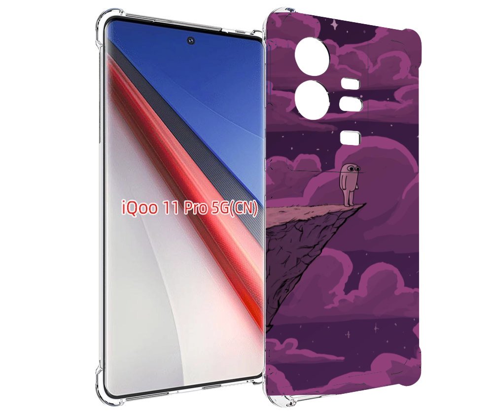 

Чехол бампер MyPads розовая-фасолька для Vivo iQOO 11 Pro против..., Прозрачный, Tocco