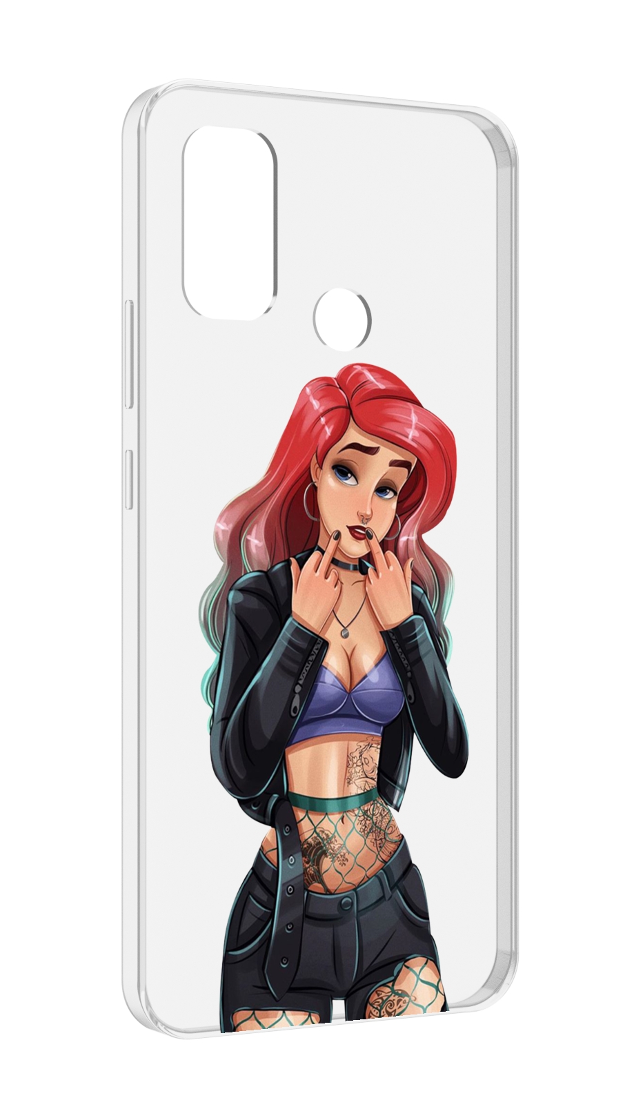 

Чехол MyPads Ариэль-русалочка-готика для UleFone Note 10P/Note 10, Прозрачный, Tocco