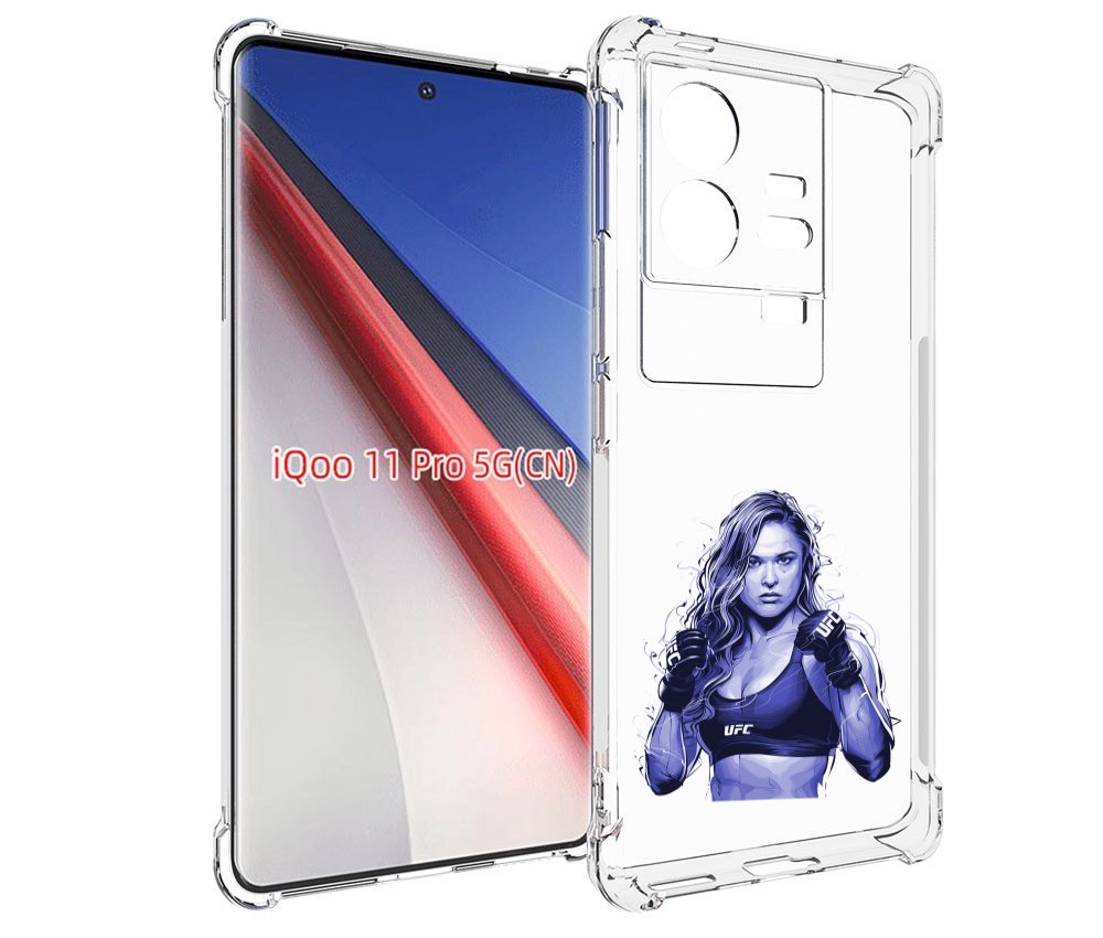

Чехол бампер MyPads ронда-роузи-юфс для Vivo iQOO 11 Pro противо..., Прозрачный, Tocco