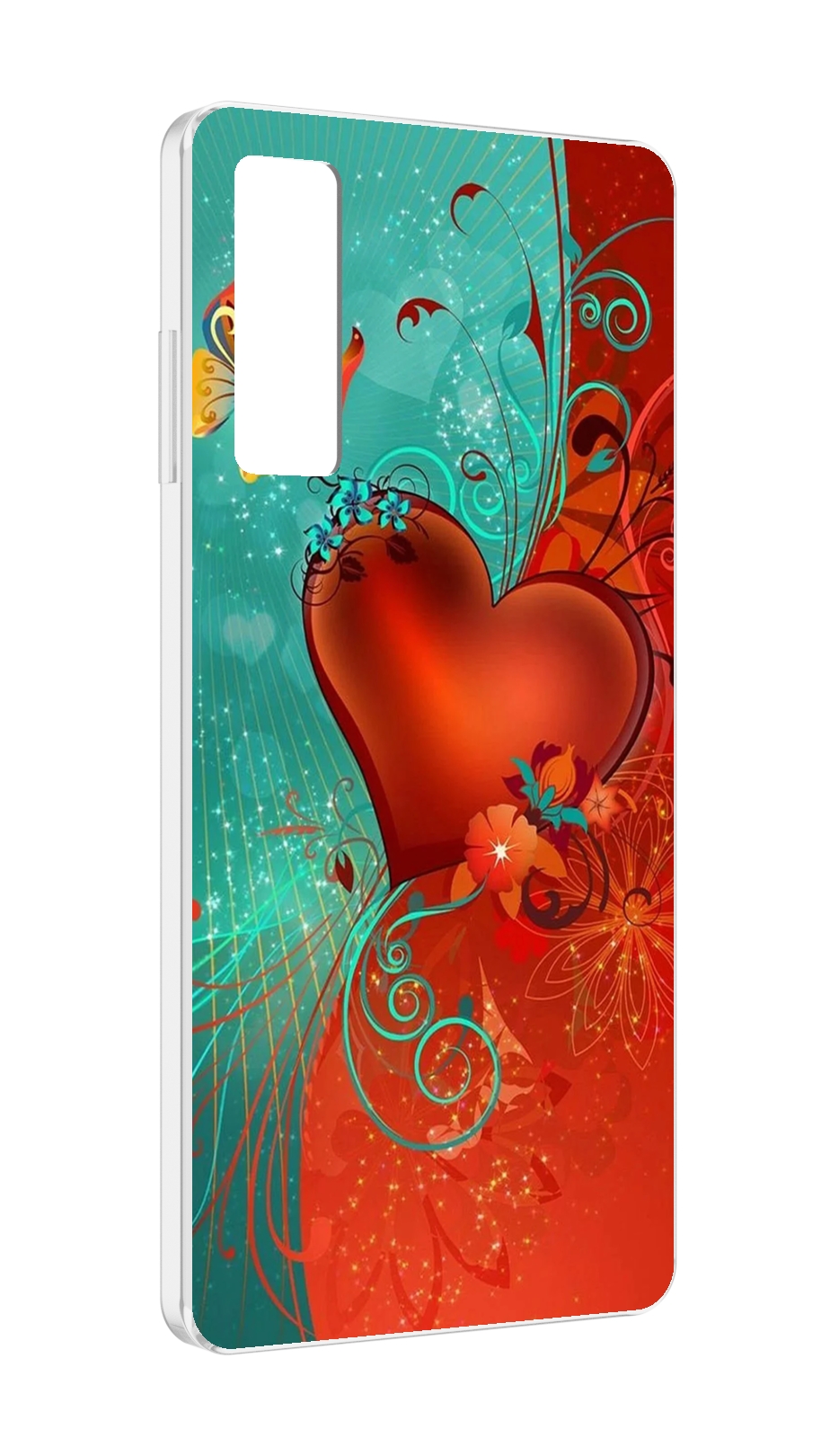 

Чехол MyPads красивые-яркие-сердечки для TCL 20 5G, Прозрачный, Tocco