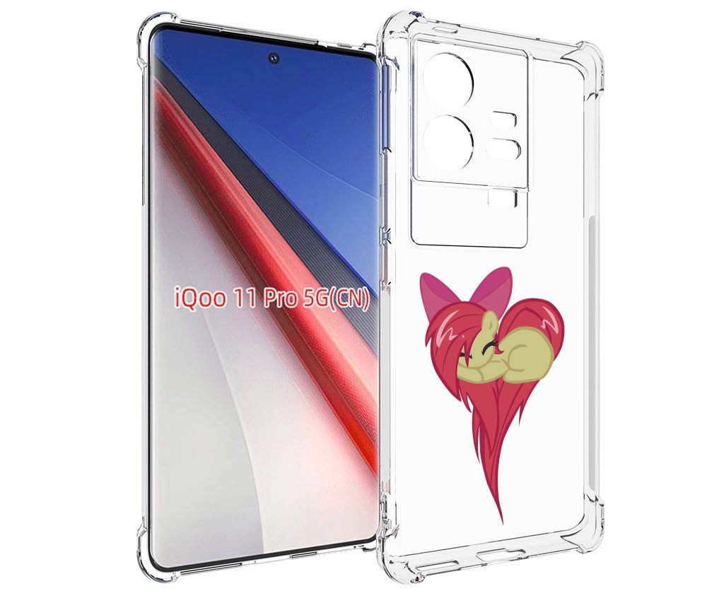 

Чехол бампер MyPads сердце-из-пони для Vivo iQOO 11 Pro противоу..., Прозрачный, Tocco