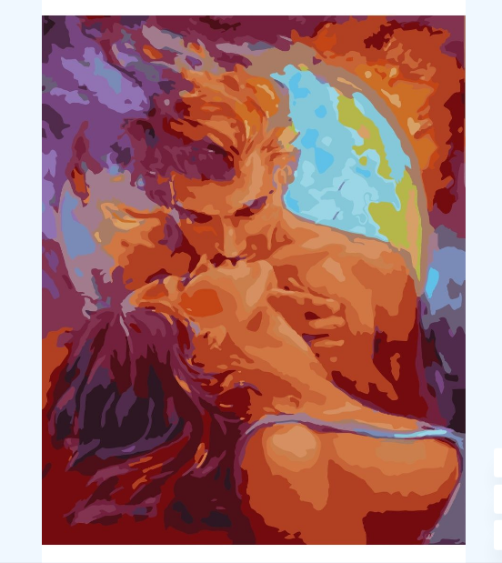 Картина по номерам 40х50 см Delart Любовь