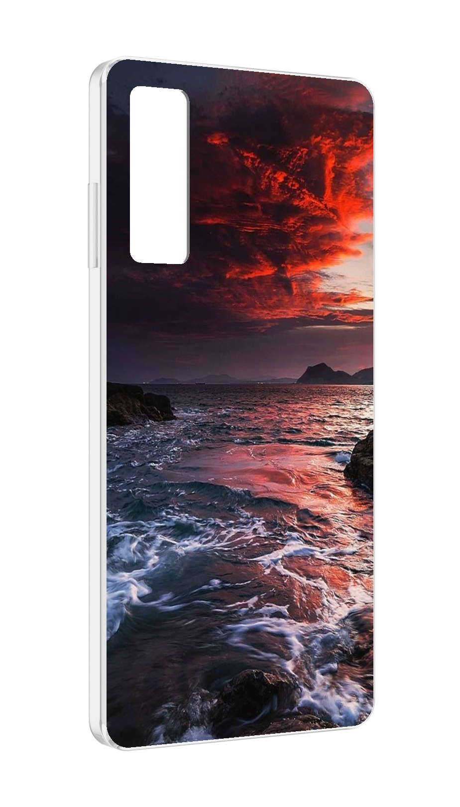 

Чехол MyPads красивый залив для TCL 20 5G, Прозрачный, Tocco