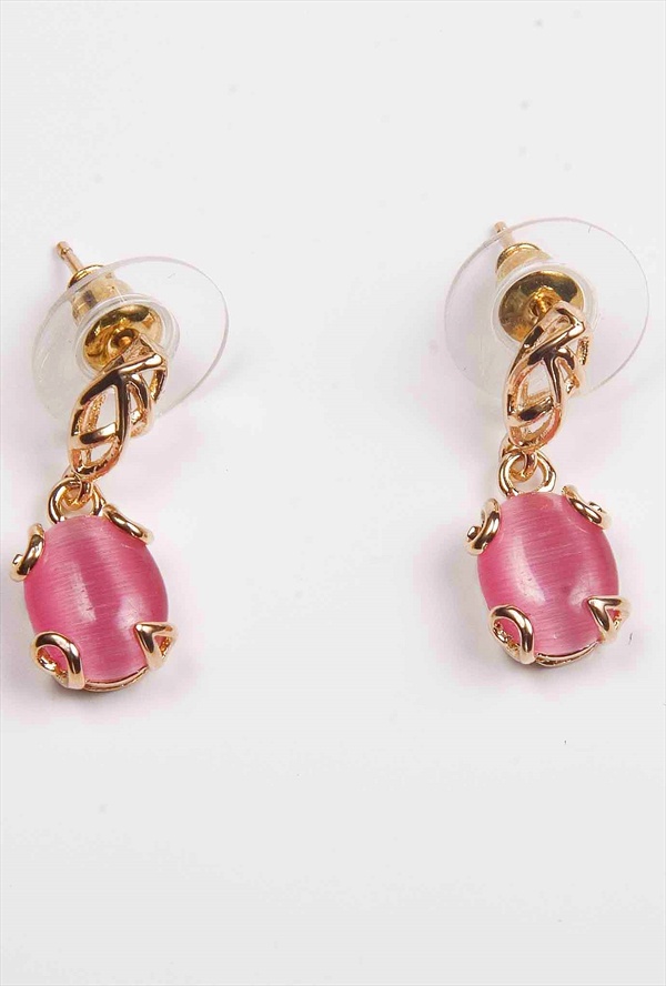 

Серьги подвески из бижутерного сплава Lotus Jewelry 3037E-16CA, кошачий глаз, 3037E-16CA