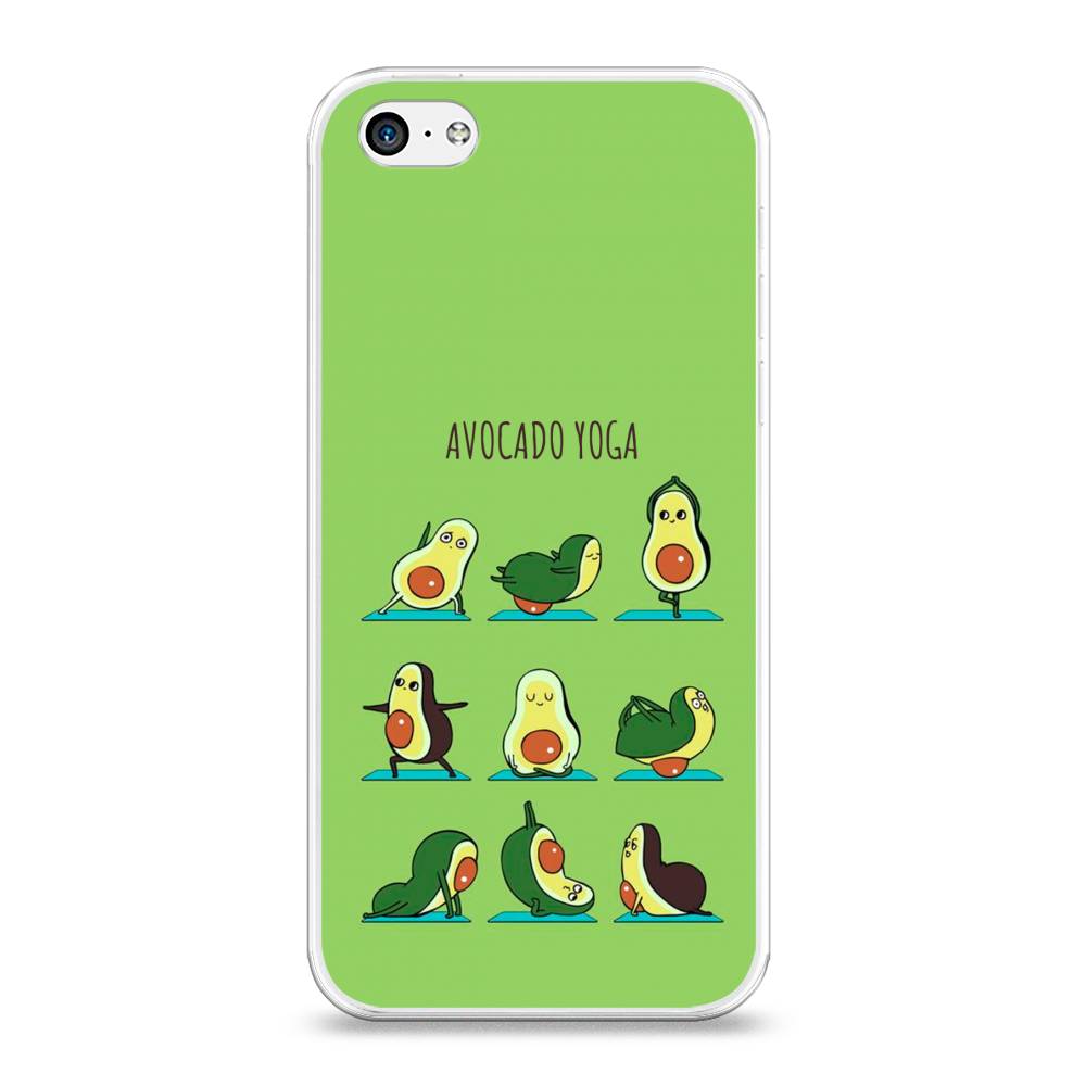 

Чехол Awog на Apple iPhone 5C / Айфон 5C "Авокадо йога", Разноцветный, 10250-10