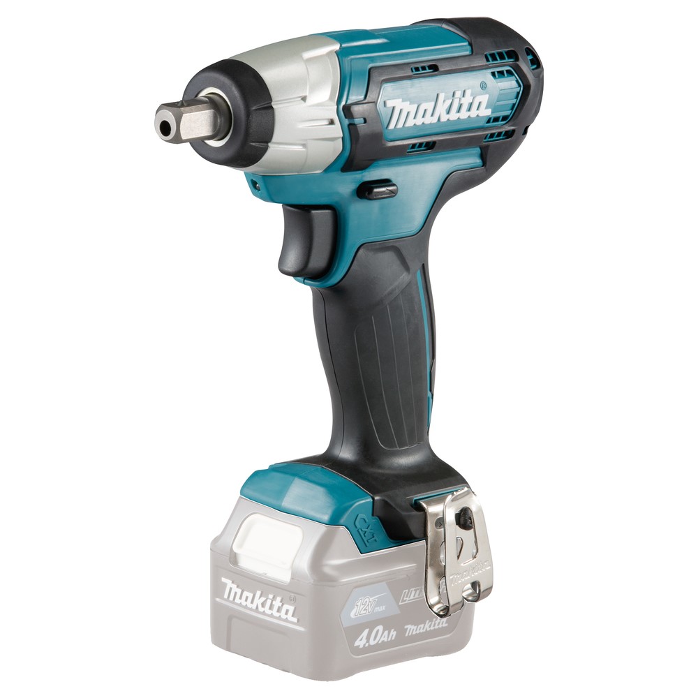 Аккумуляторный гайковерт Makita TW141DZ гайковерт акк makita tw141dz уд 12в li ion 0 3200у м 145нм квадрат1 2 1 1кг кор подсв m8 m16 б а