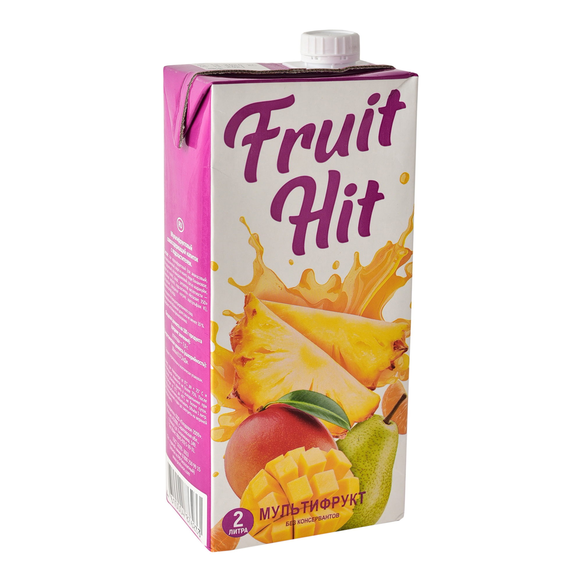 

Напиток сокосодержащий Fruit Hit мультифрукт 2 л