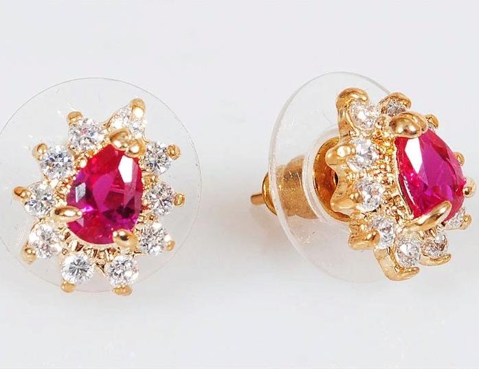 

Серьги из ювелирного сплава Lotus Jewelry 39E-62Rc, корунд/циркон, 39E-62Rc