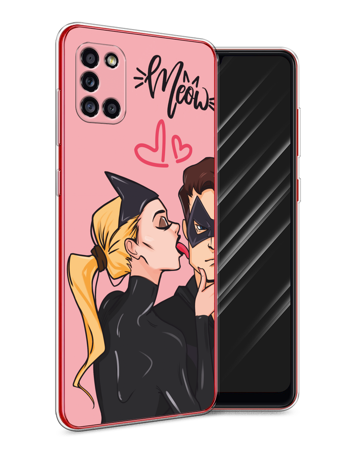 

Чехол Awog на Samsung Galaxy A31 "Kiss of Cat Woman", Розовый;черный;бежевый, 2100350-1