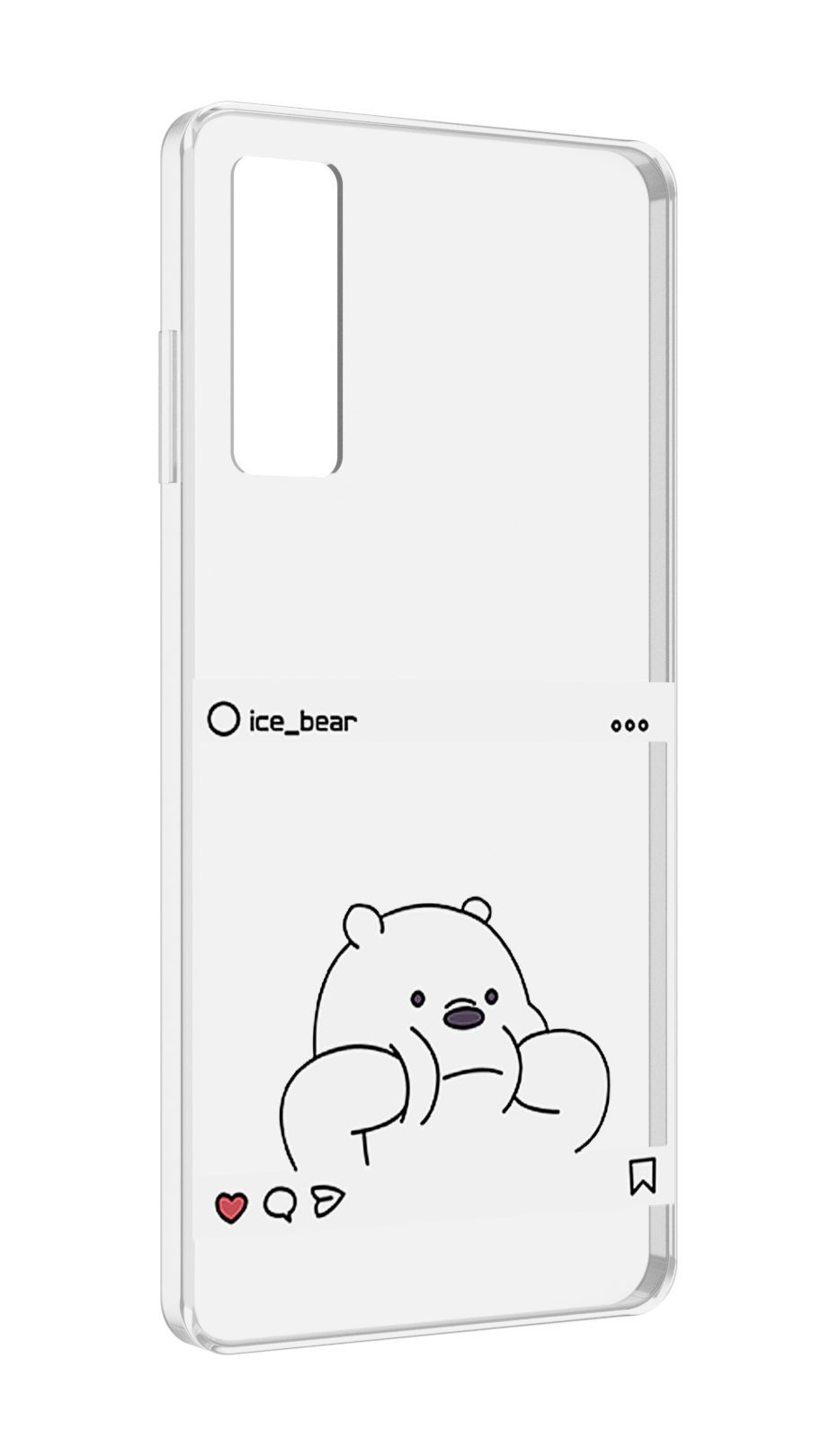 

Чехол MyPads ледяной-медведь для TCL 20 5G, Прозрачный, Tocco