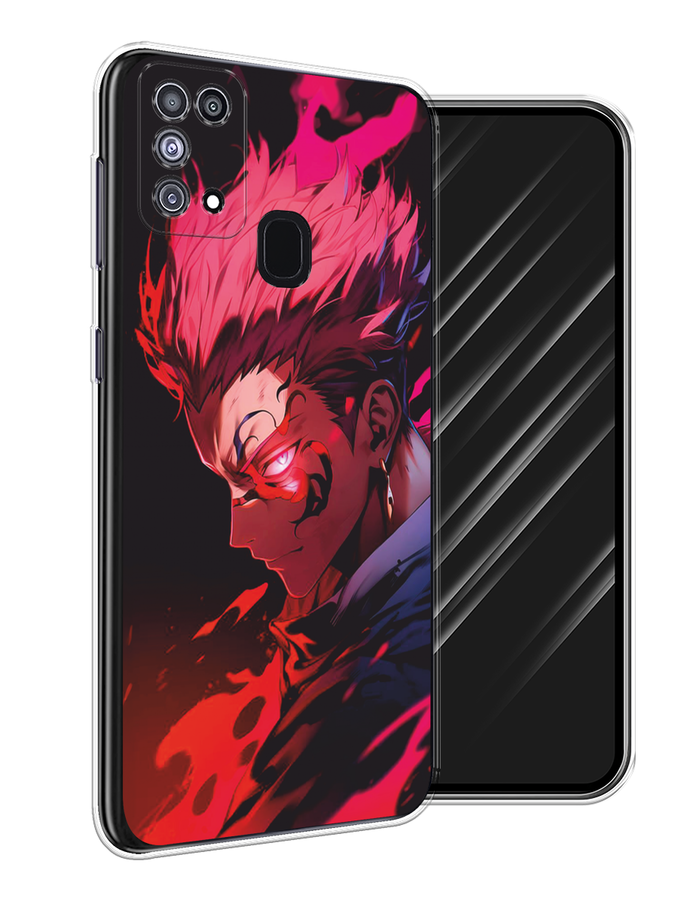 

Чехол Awog на Samsung Galaxy M31 "Взгляд Сукуны", Розовый;красный;черный, 2100750-1