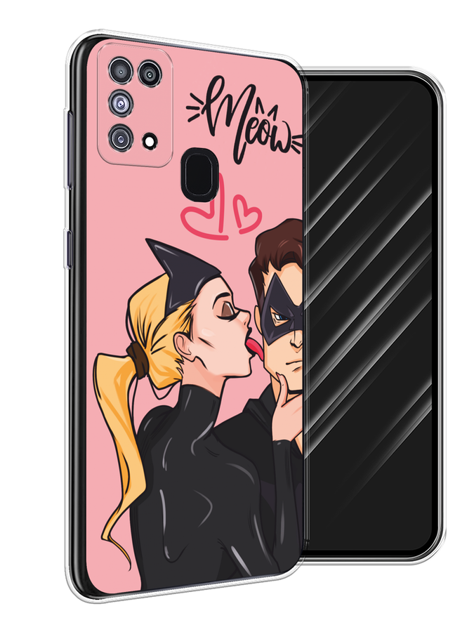 

Чехол Awog на Samsung Galaxy M31 "Kiss of Cat Woman", Розовый;черный;бежевый, 2100750-1