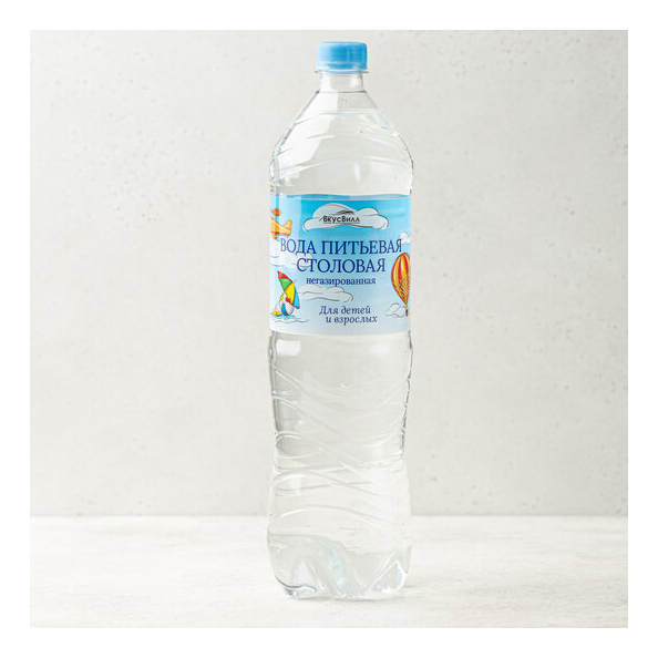 Детская питьевая вода ВкусВилл негазированная с рождения 1,5 л