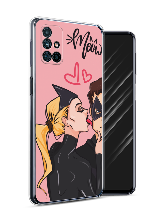 

Чехол Awog на Samsung Galaxy M31s "Kiss of Cat Woman", Розовый;черный;бежевый, 2101450-1