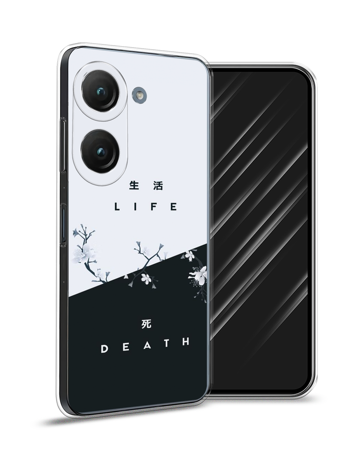 

Чехол Awog на Asus ZenFone 9 "Life and death", Черный;серый, 44850-7